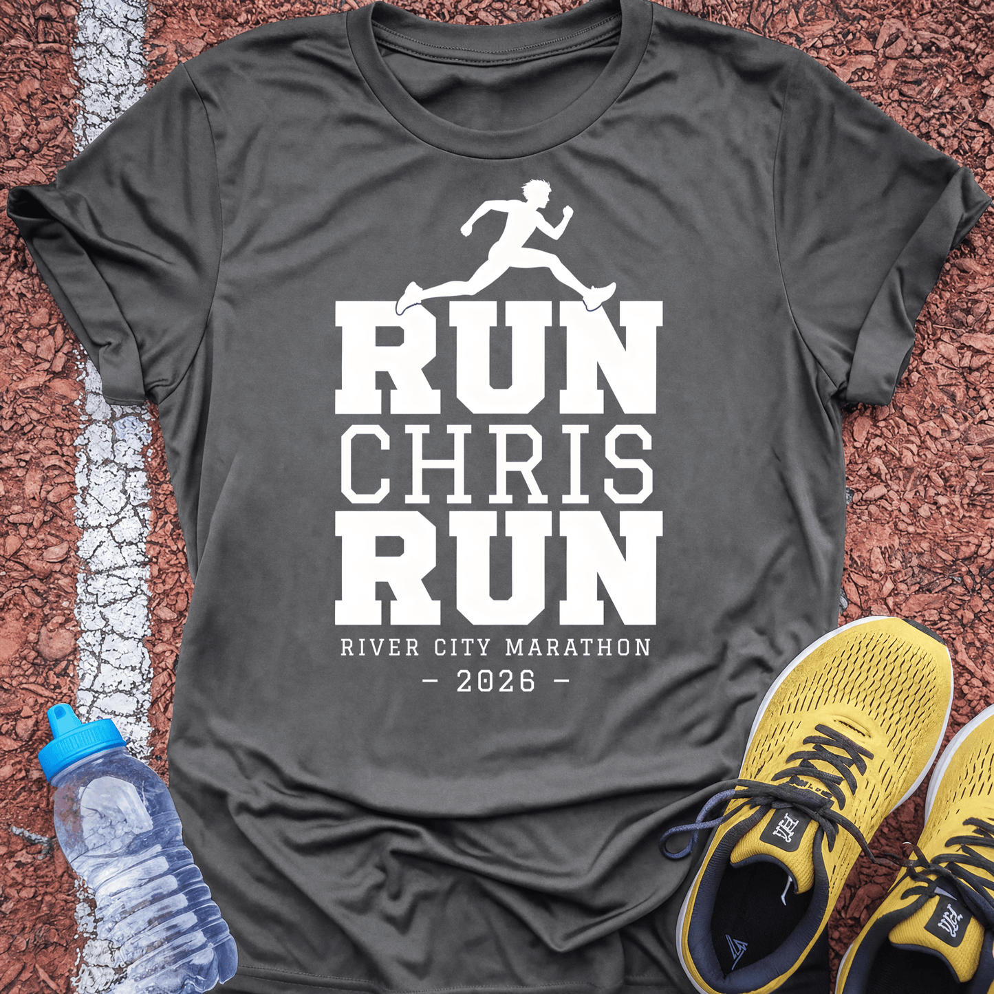 Run [Name] Run - Charcoal