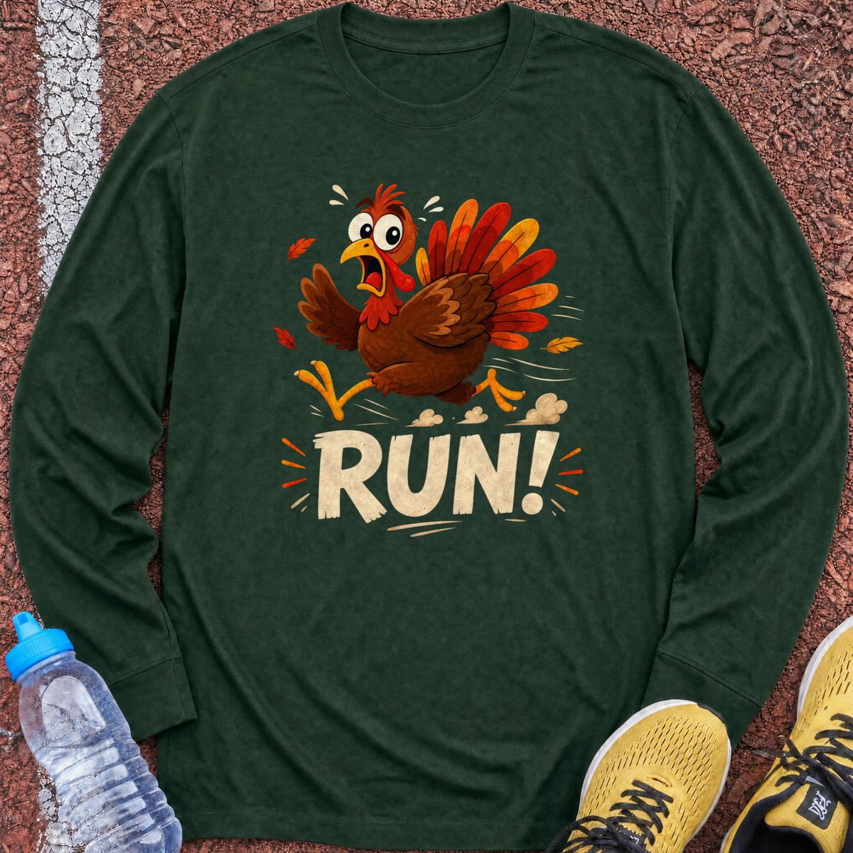 Run! Long Sleeve - Forest Green