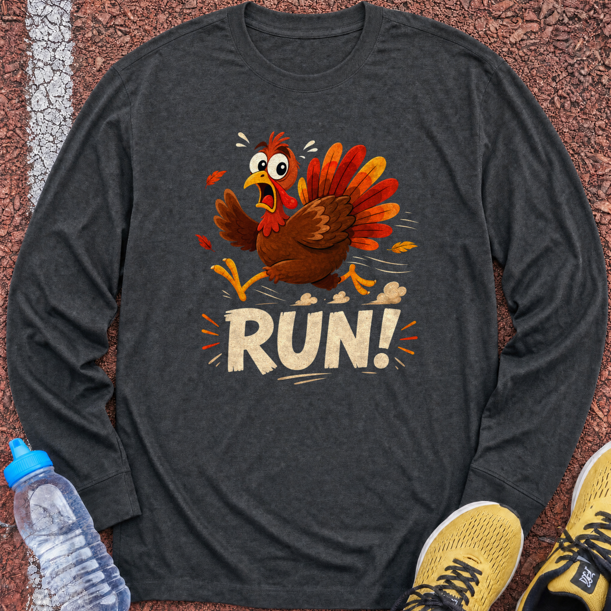 Run! Long Sleeve - Dark Heather