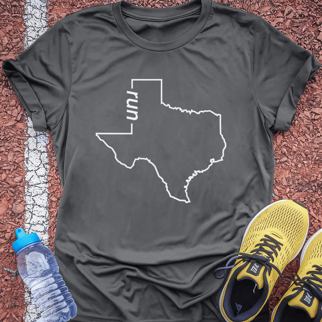 Run Texas T-Shirt - Charcoal