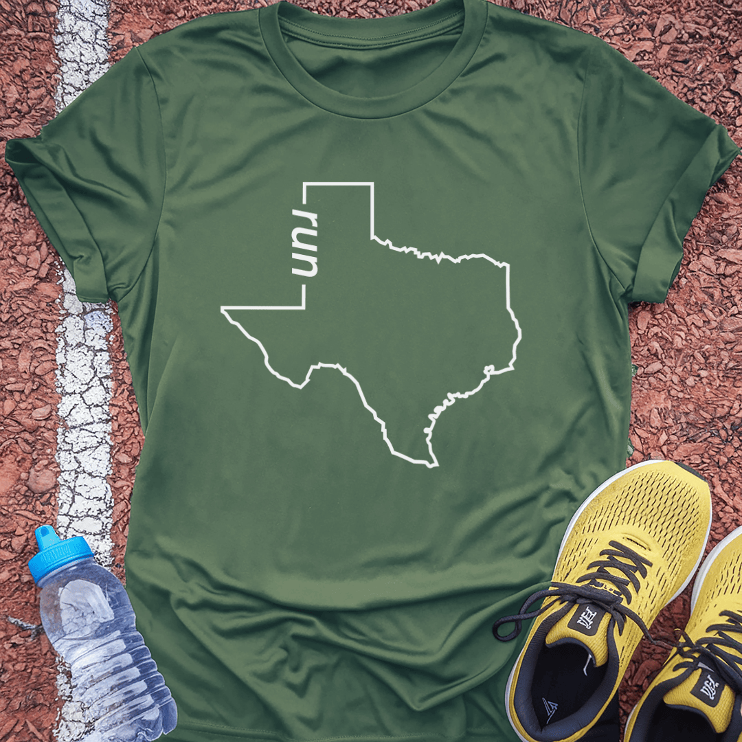 Run Texas T-Shirt - Military Green