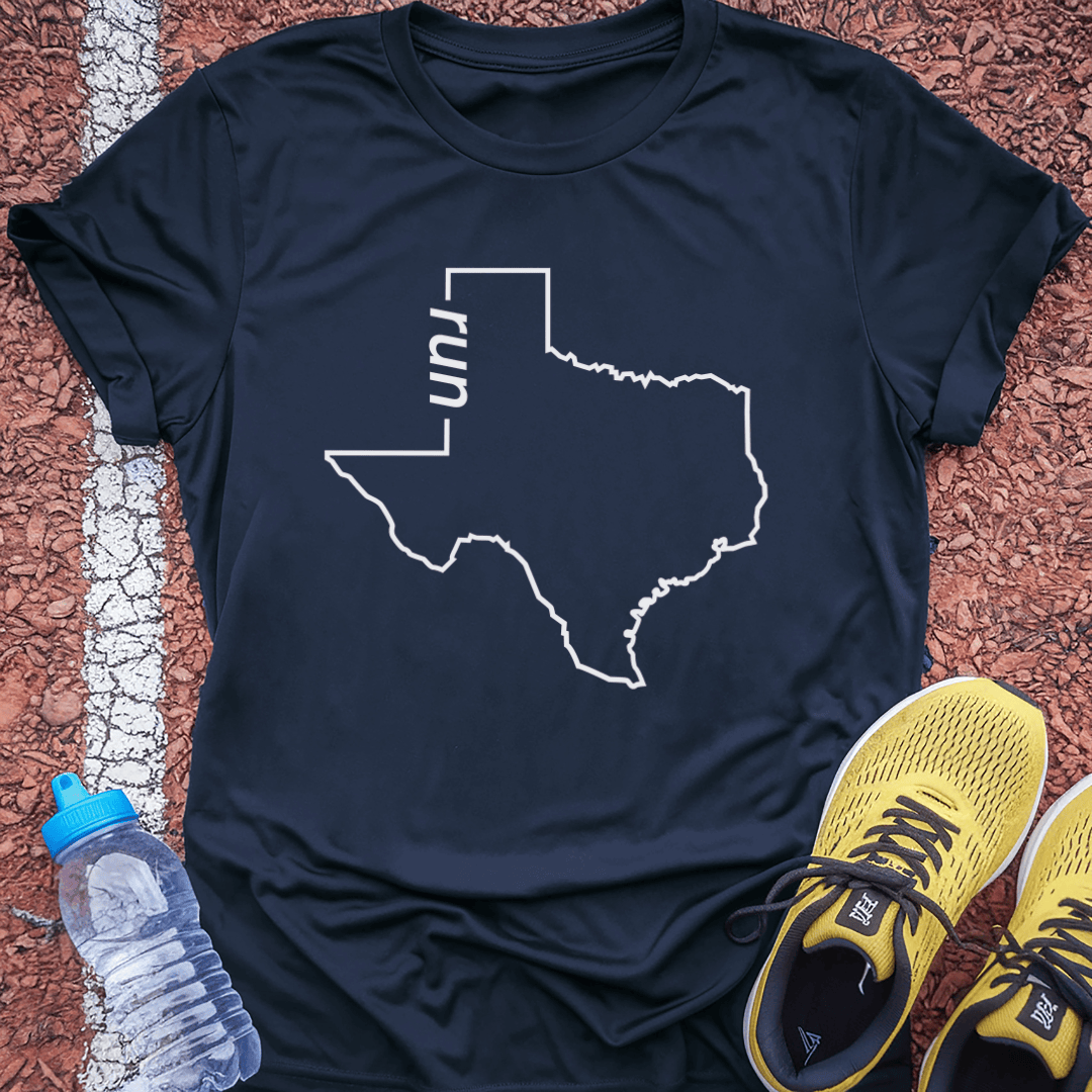 Run Texas T-Shirt - Navy