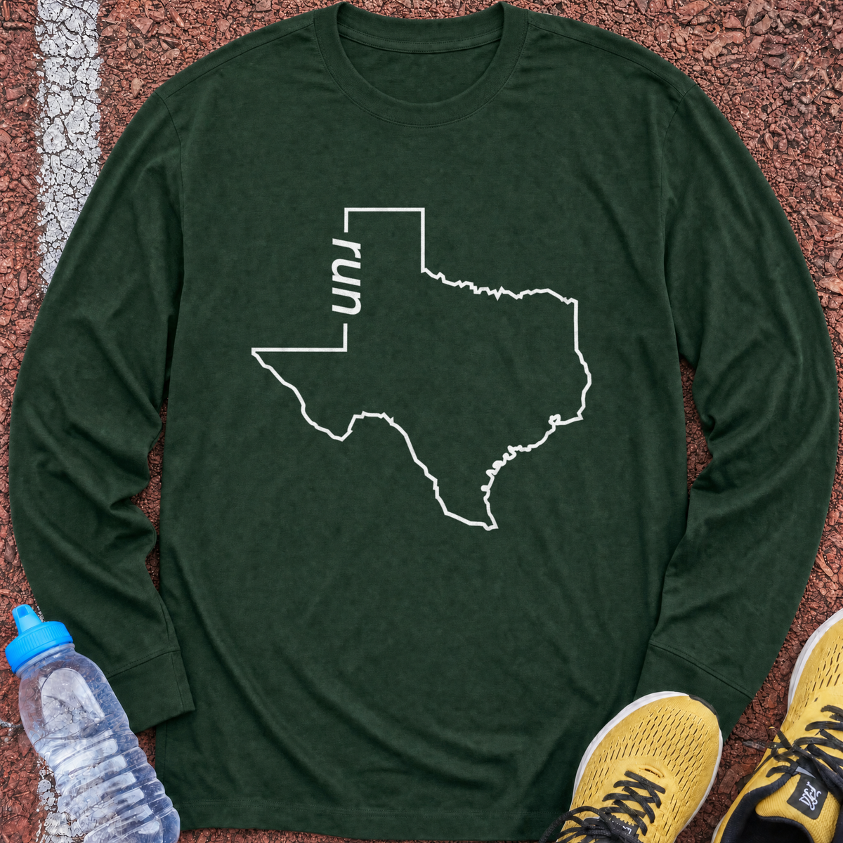 Run Texas Long Sleeve - Forest Green