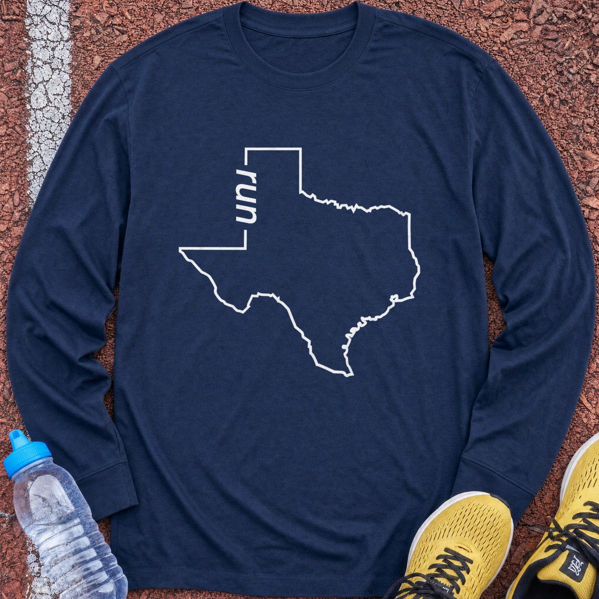 Run Texas Long Sleeve - Navy