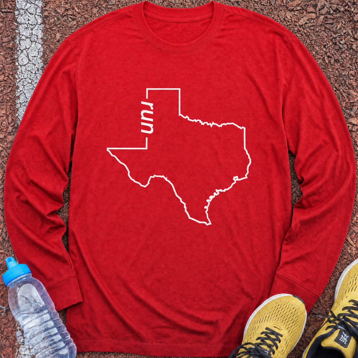 Run Texas Long Sleeve - Red