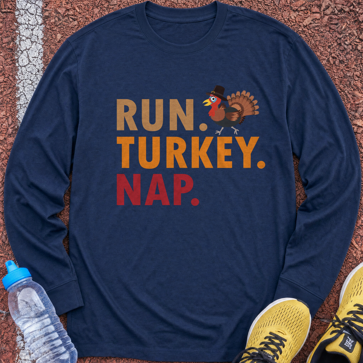 Run Turkey Nap Long Sleeve - Navy