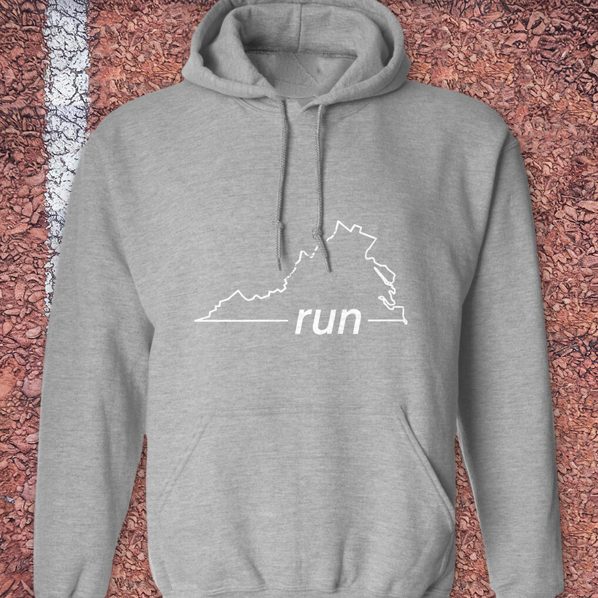 Run Virginia Hoodie - Sport Grey
