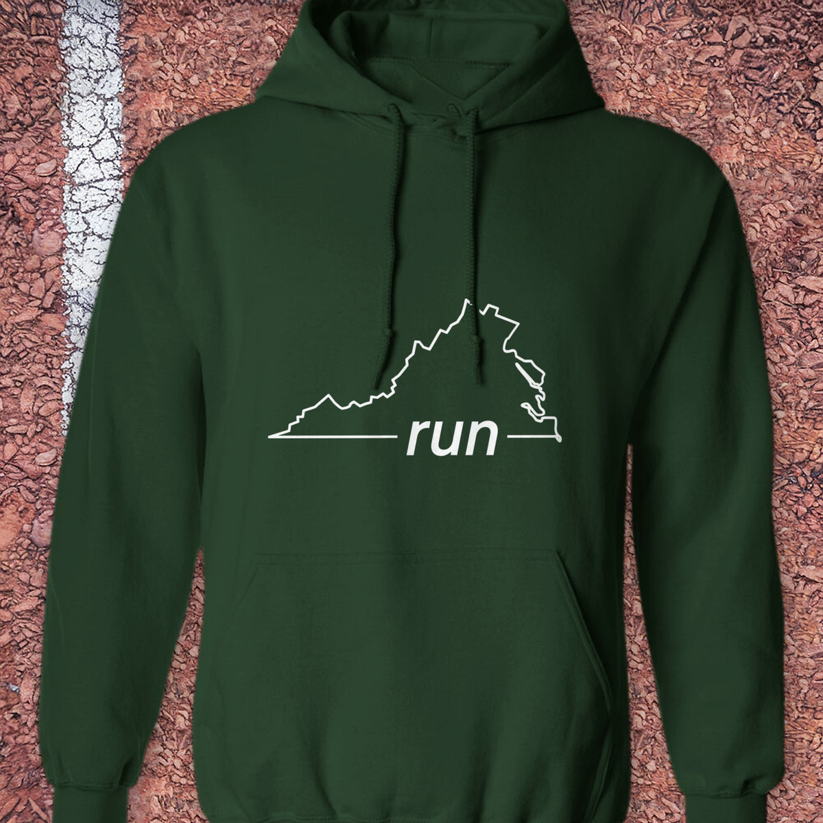 Run Virginia Hoodie - Forest Green