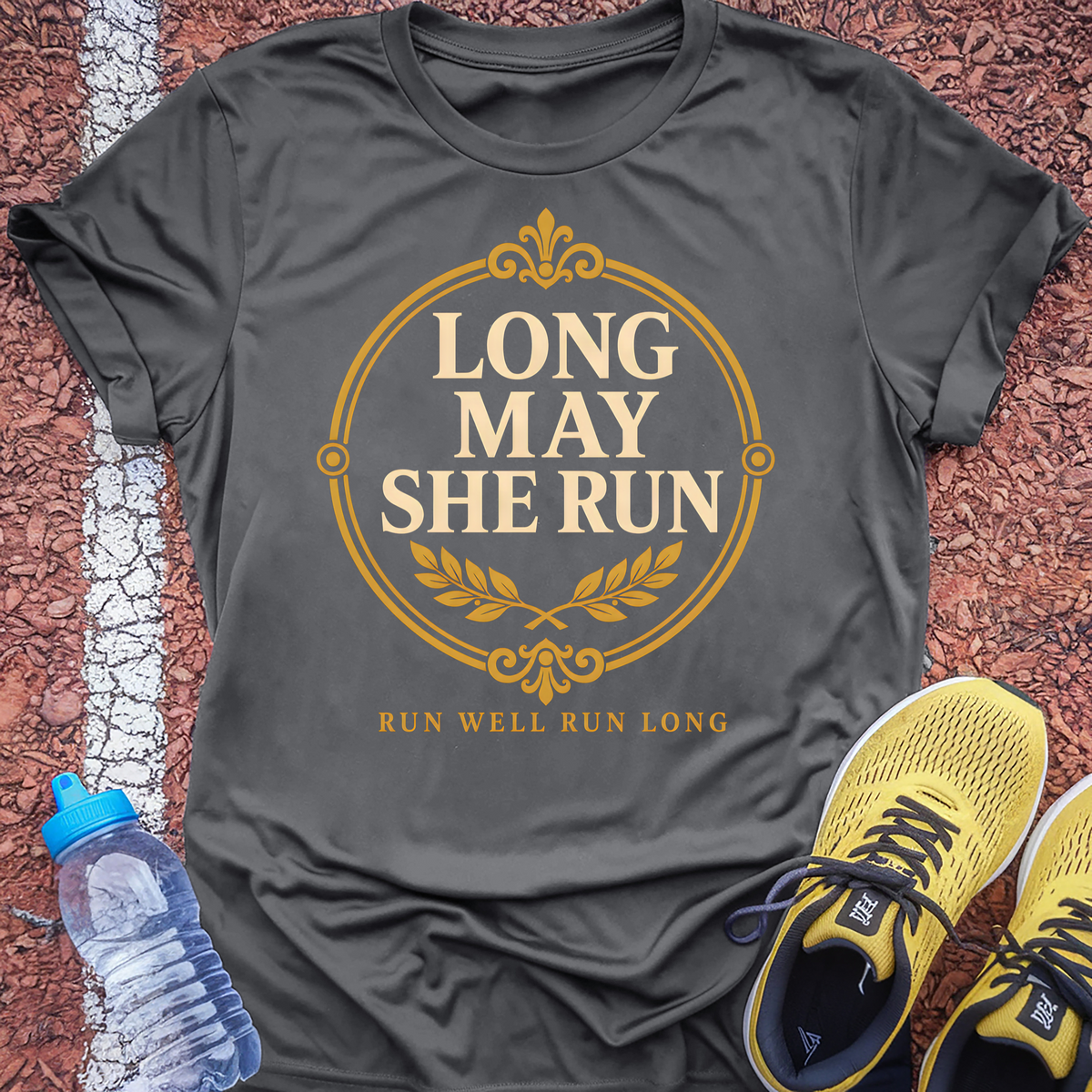 Run Well Run Long T-Shirt - Charcoal