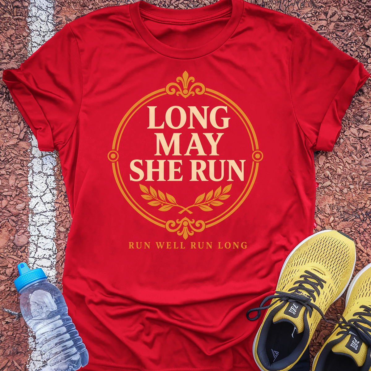 Run Well Run Long T-Shirt - Red