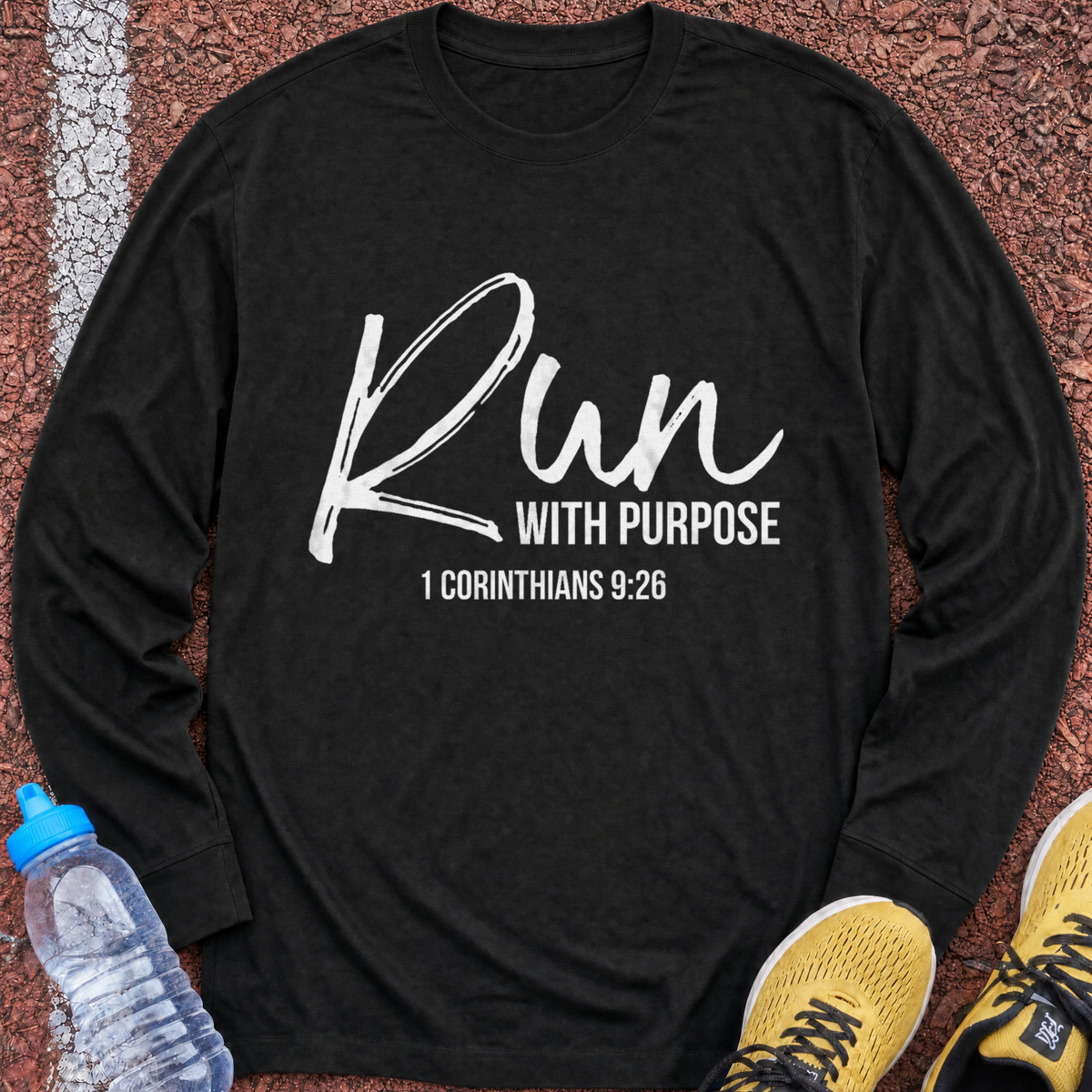 Run with Purpose Long Sleeve - Black