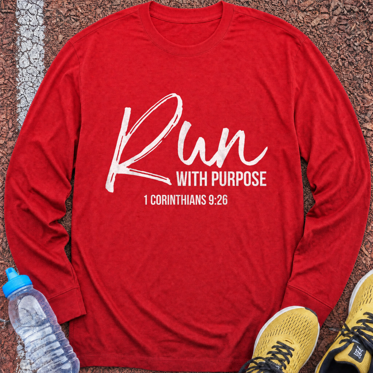 Run with Purpose Long Sleeve - Red