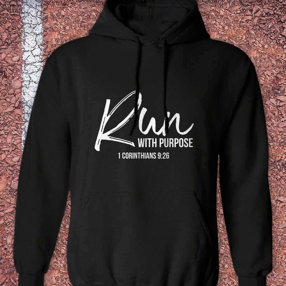Run with Purpose Hoodie - Black