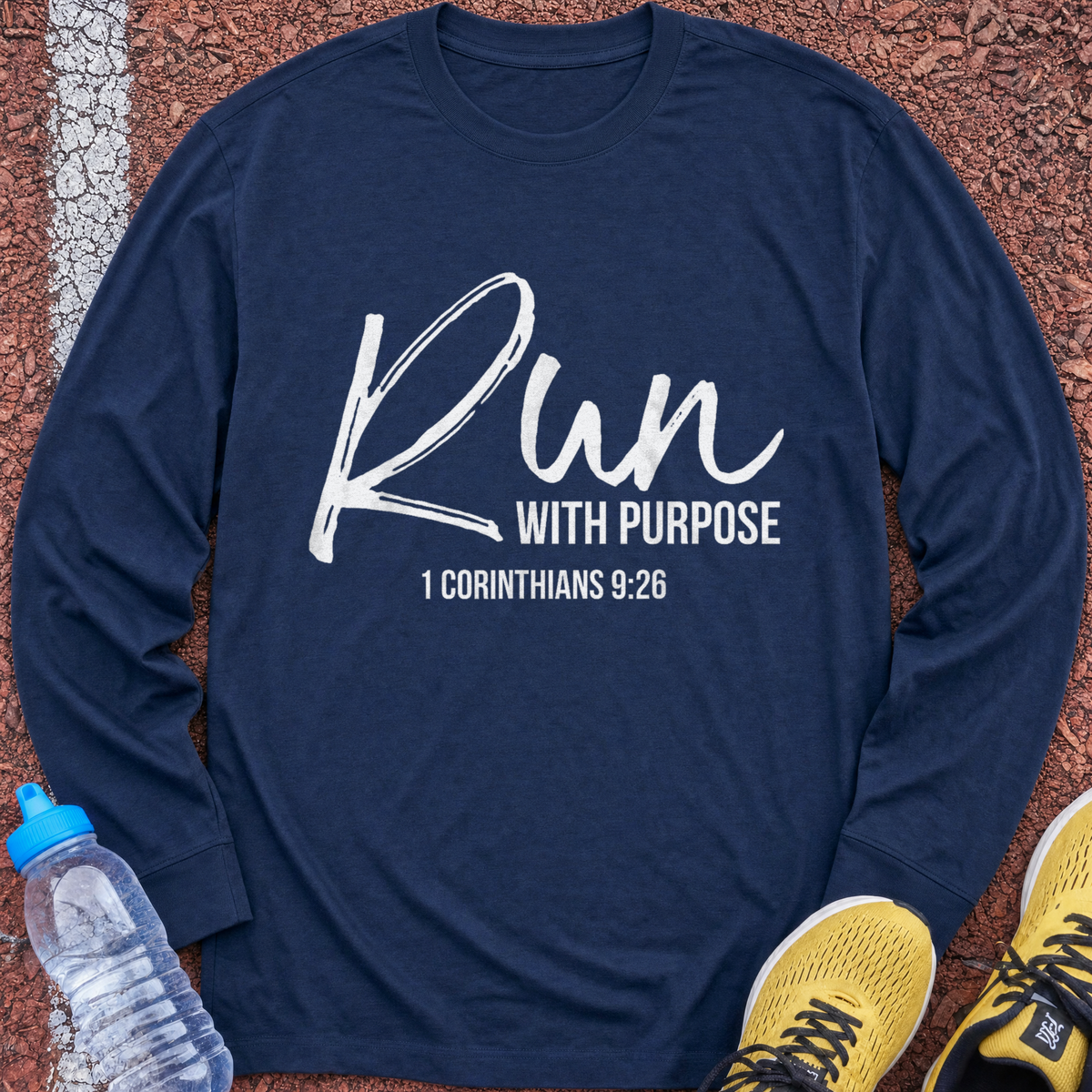 Run with Purpose Long Sleeve - Navy