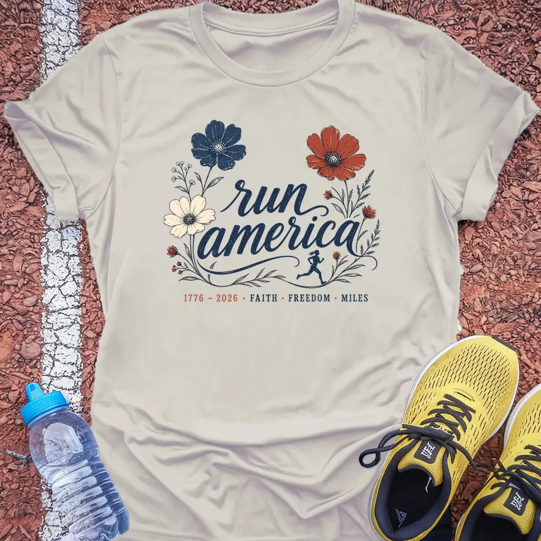 run america Tech Tee