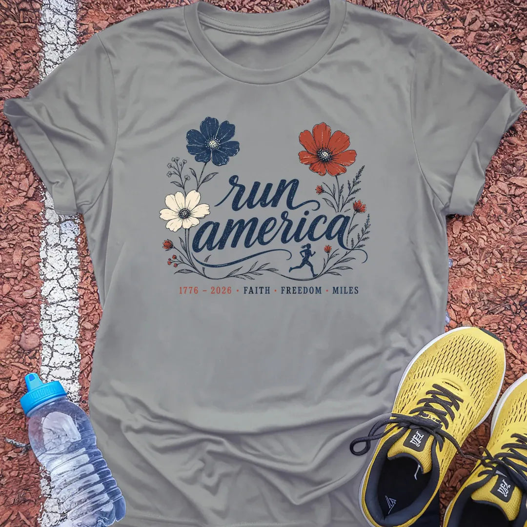 run america Tech Tee