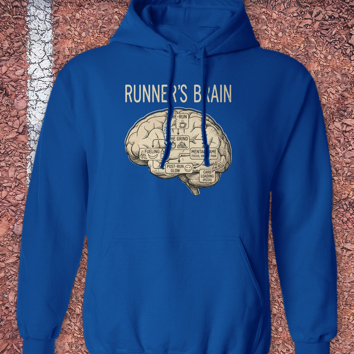 Runner's Brain Hoodie - Royal