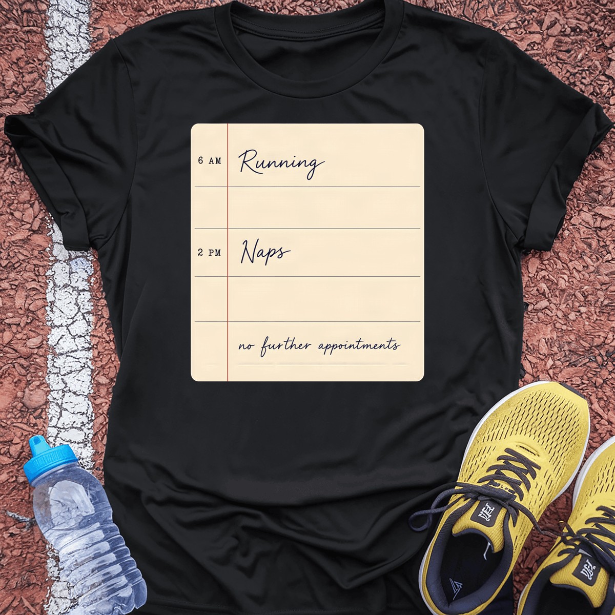 Running and Naps T-Shirt - Black