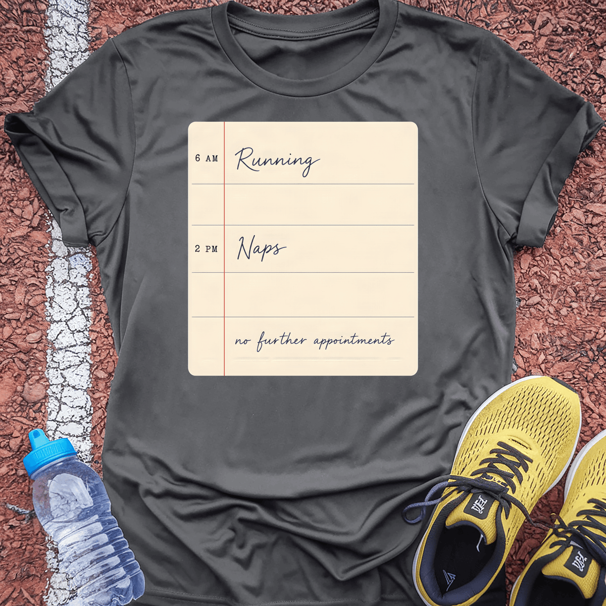 Running and Naps T-Shirt - Charcoal