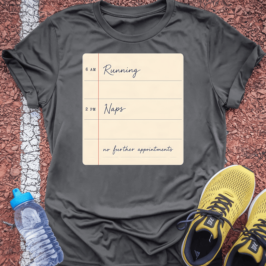 Running and Naps T-Shirt - Charcoal