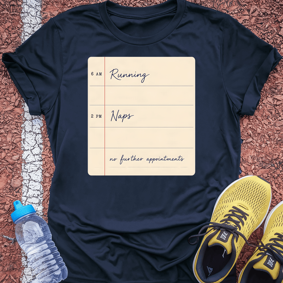 Running and Naps T-Shirt - Navy