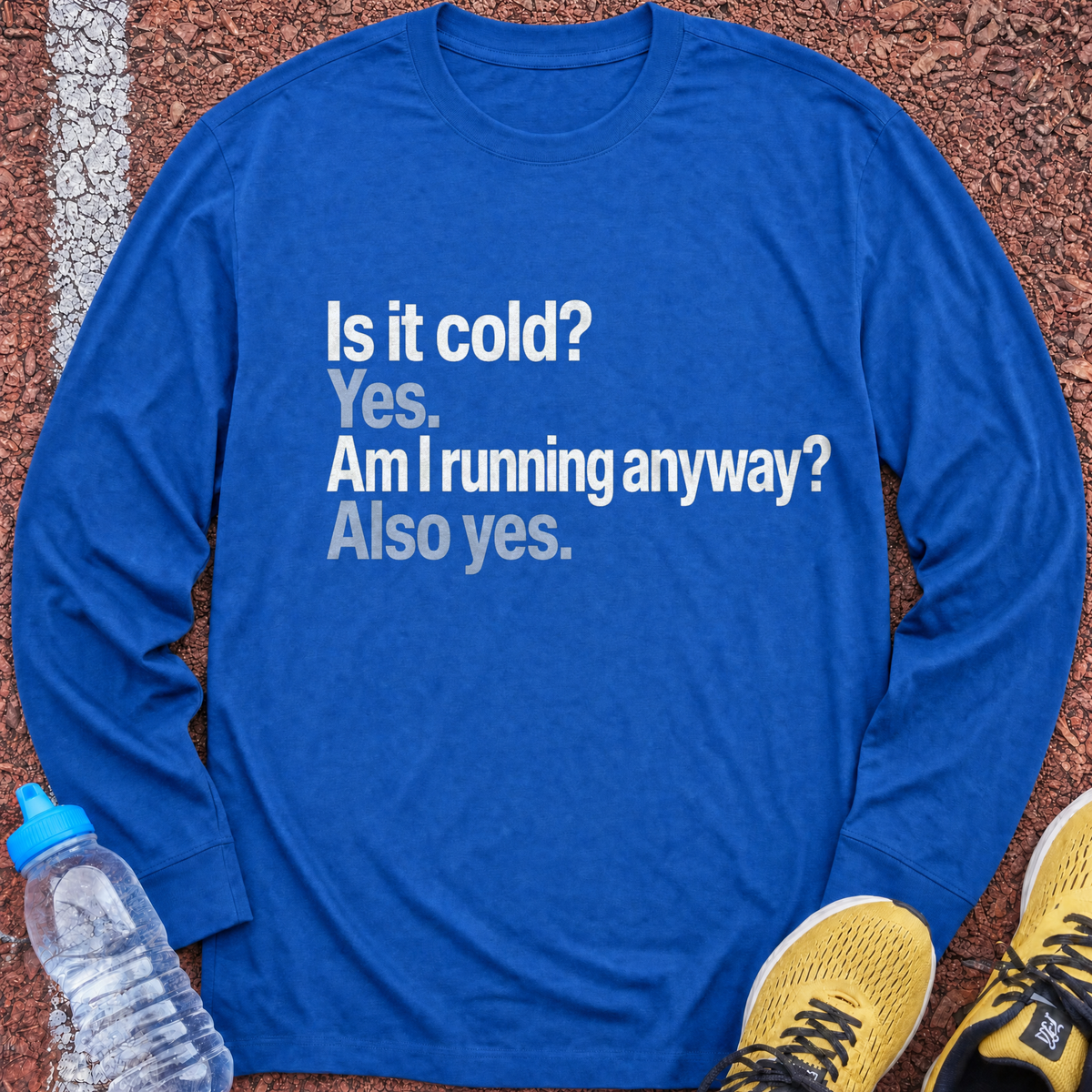 Running Anyway Long Sleeve - Royal