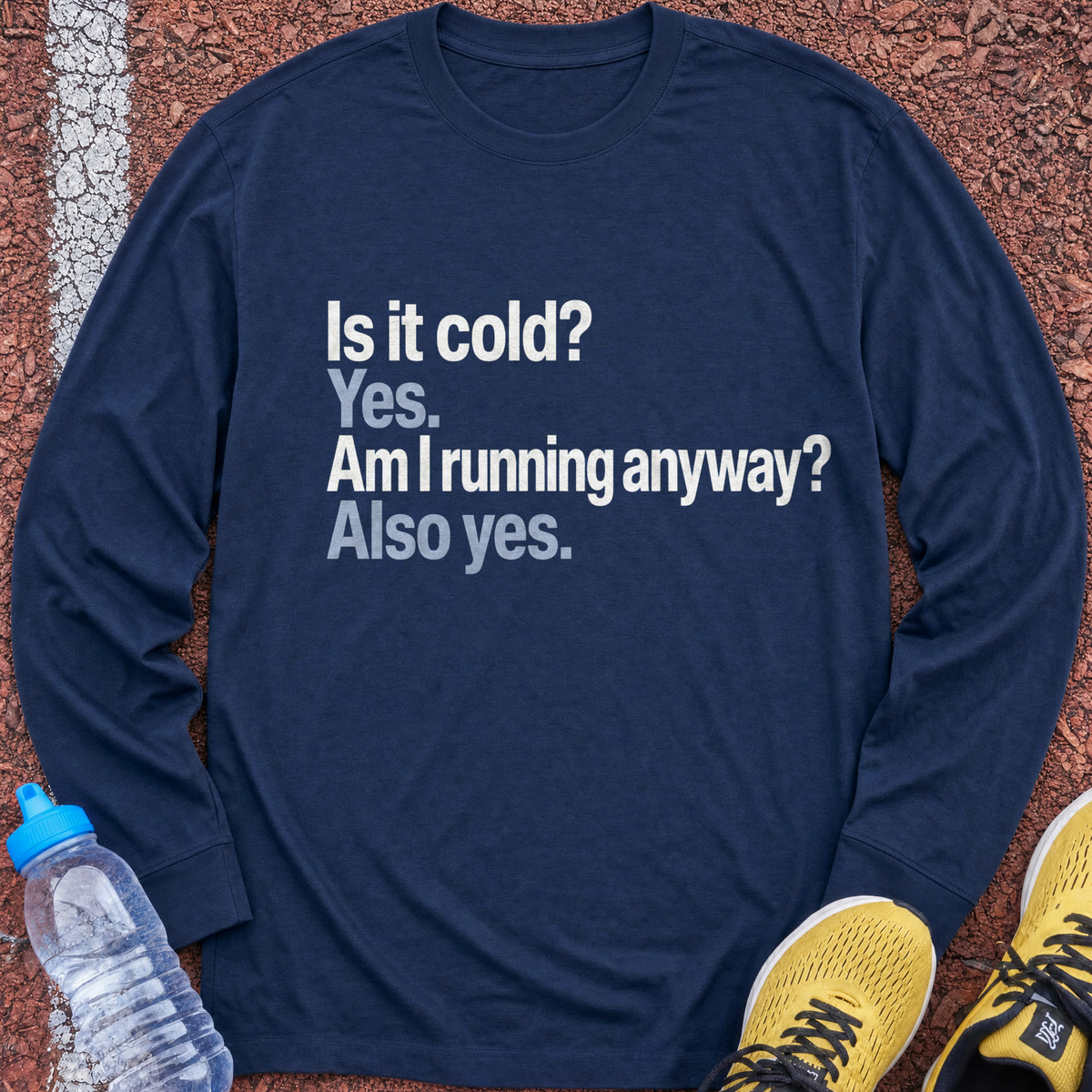 Running Anyway Long Sleeve - Navy