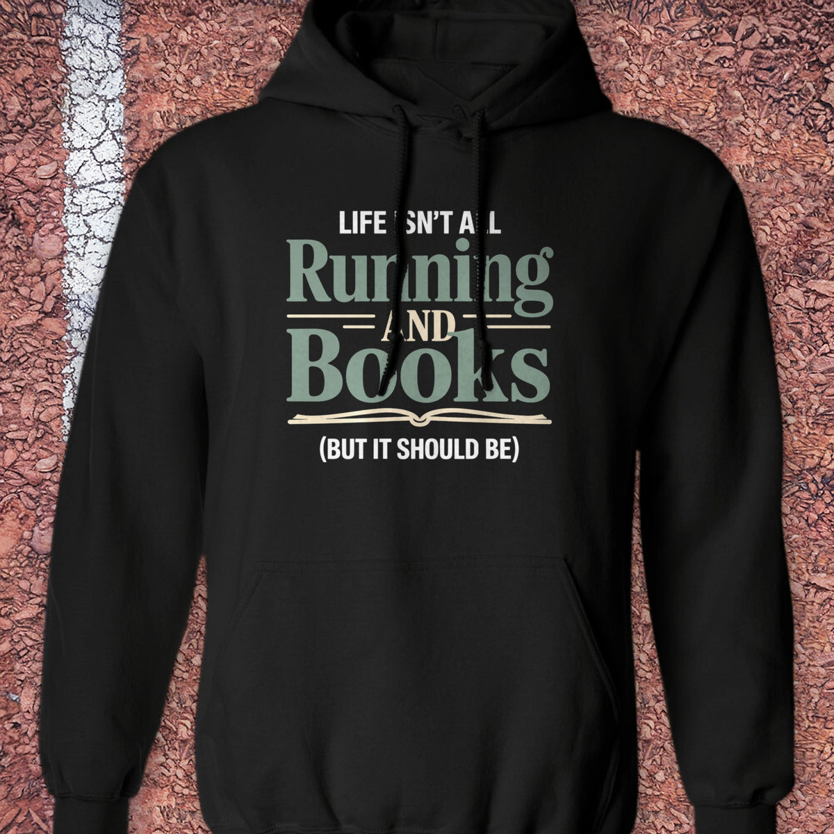 Running & Books Hoodie - Black