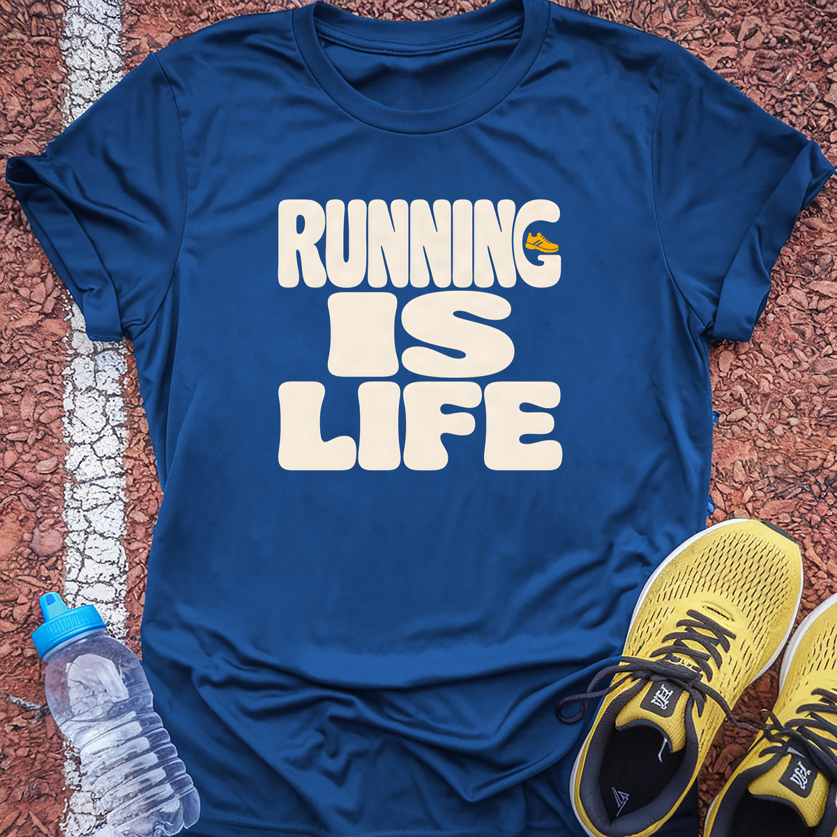 Running Is Life T-Shirt - Royal