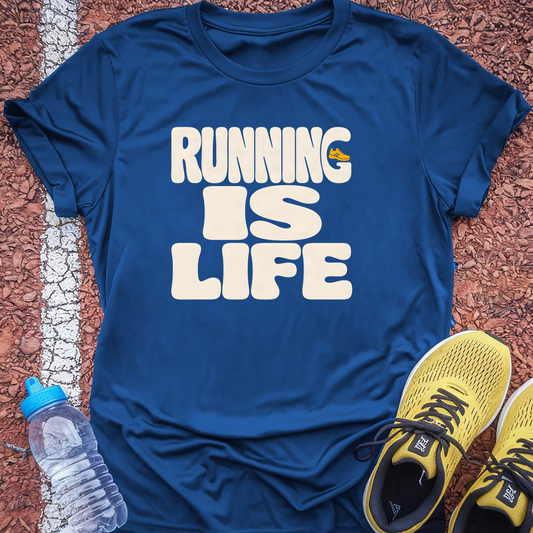 Running Is Life T-Shirt - Royal