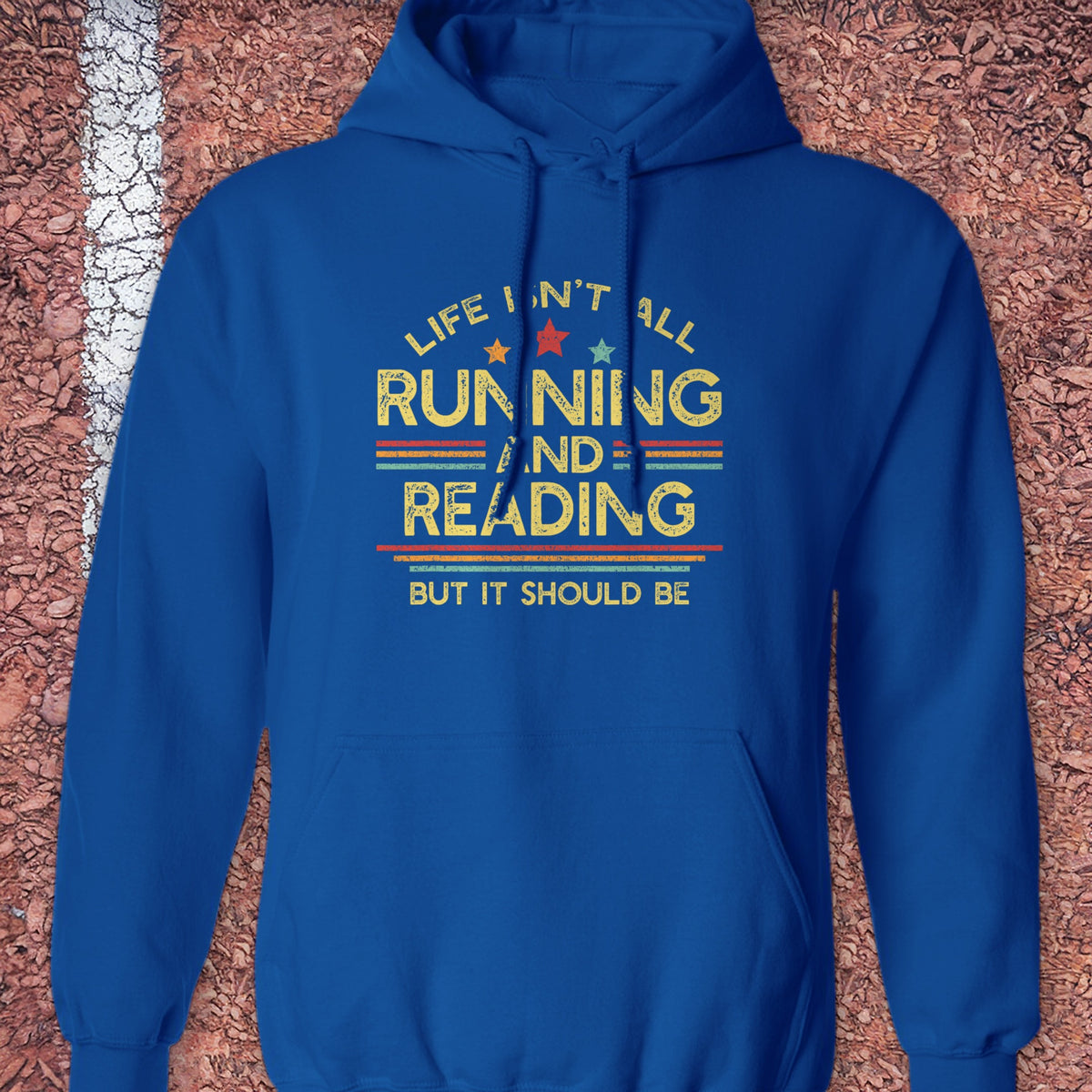 Running & Reading Hoodie - Royal