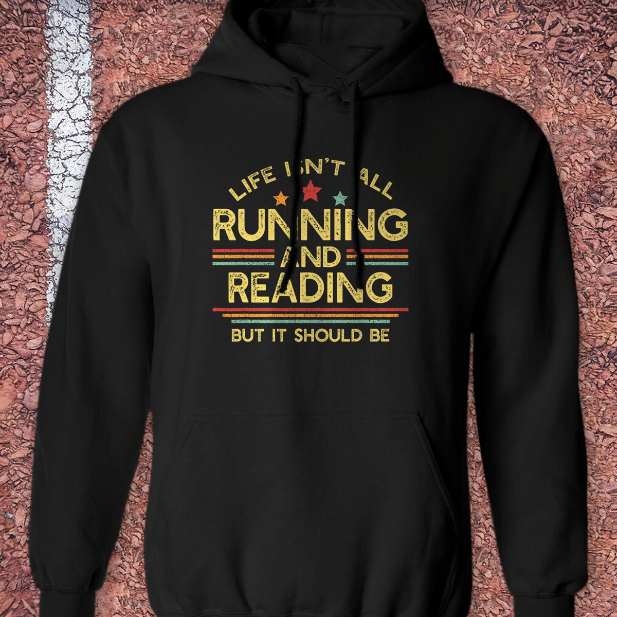 Running & Reading Hoodie - Black