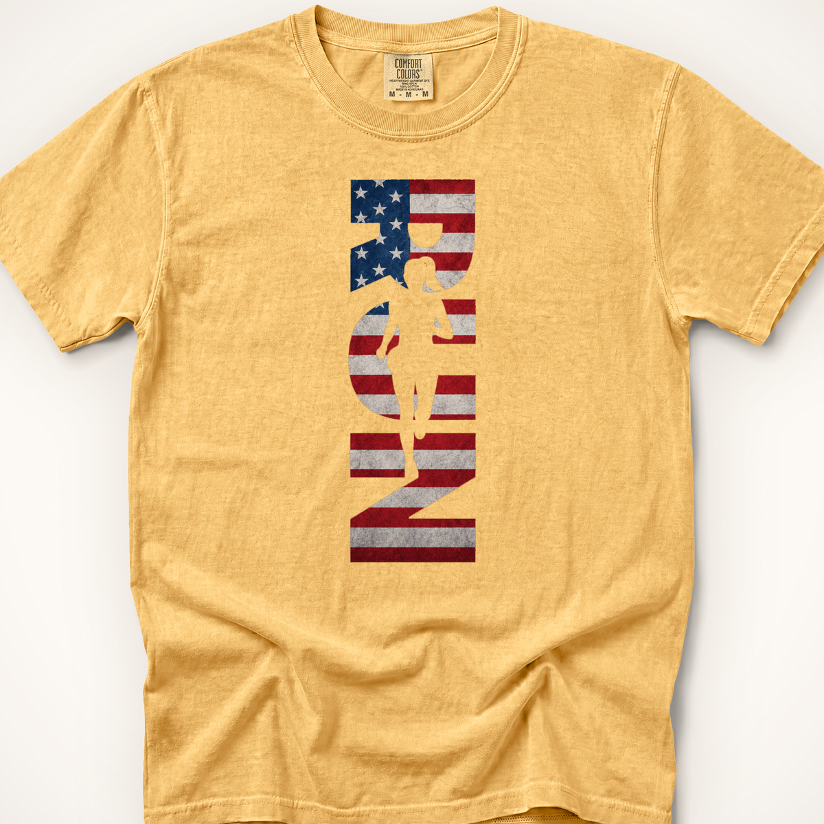 Running USA Girl CC - Mustard