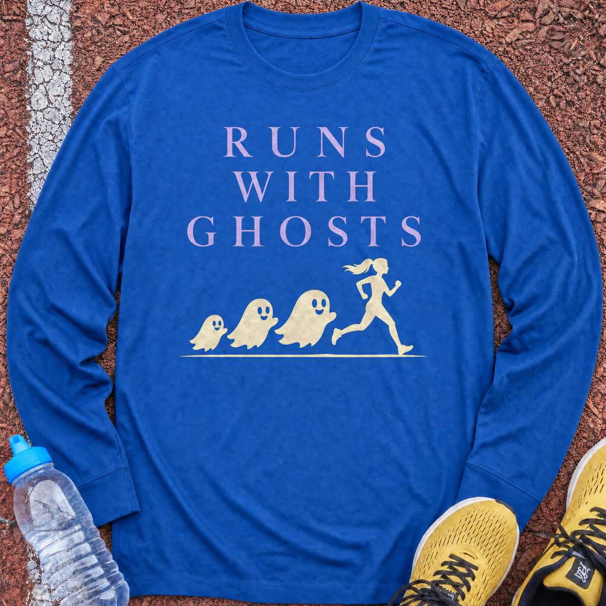 Runs With Ghosts Long Sleeve - Royal