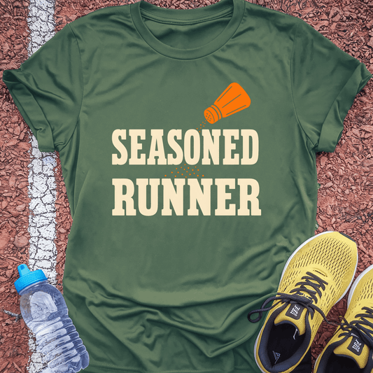 Seasoned Runner T-Shirt - Military Green