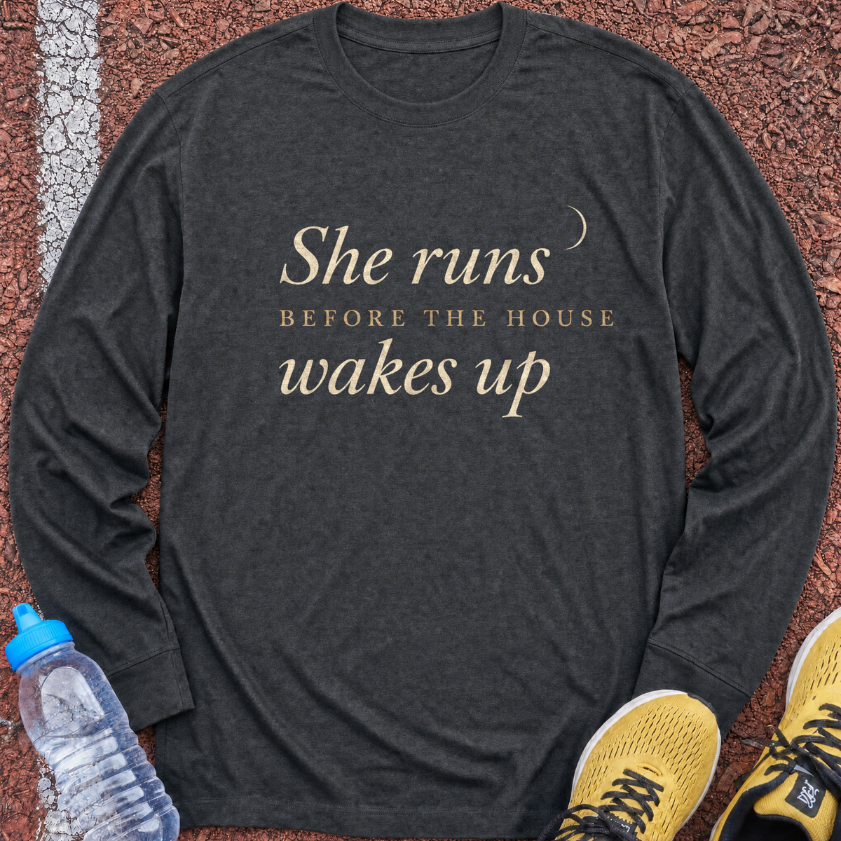Before The House Wakes Long Sleeve - Dark Heather