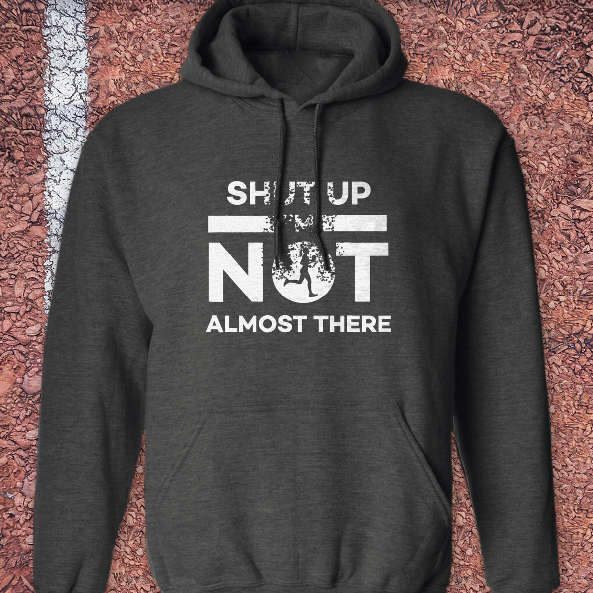 She's Not Almost There Hoodie - Dark Heather