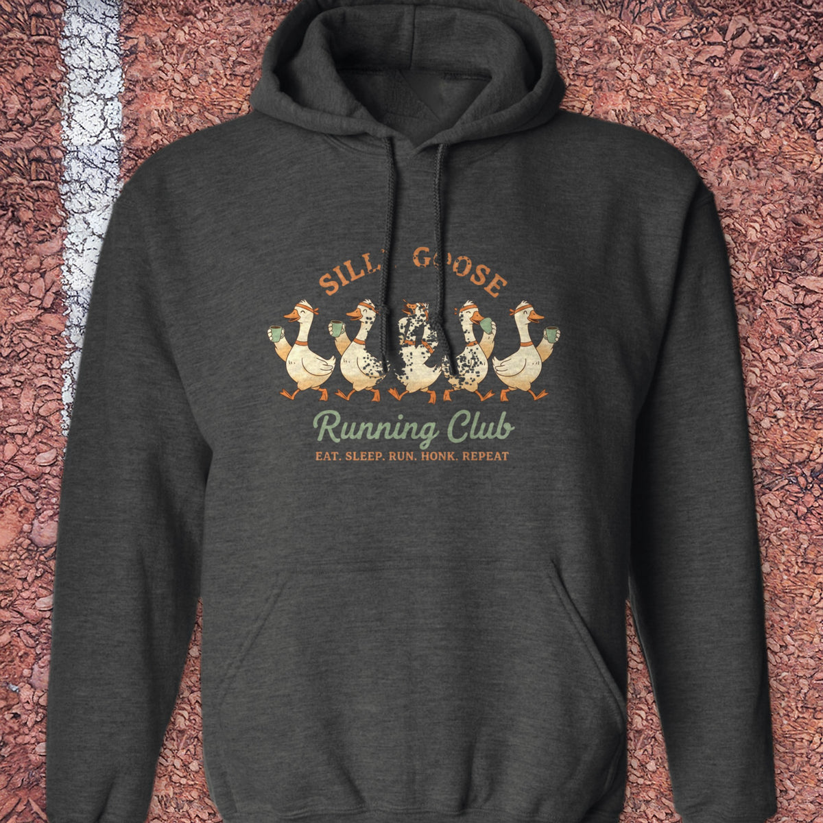 Silly Goose Hoodie - Dark Heather