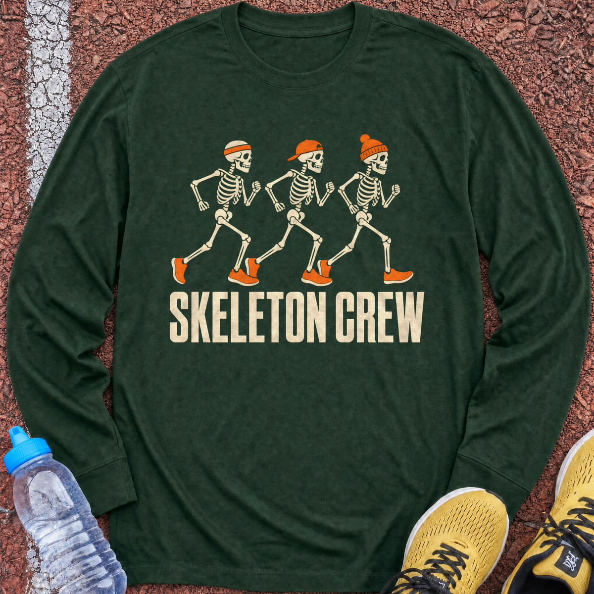 Skeleton Crew Long Sleeve - Forest Green