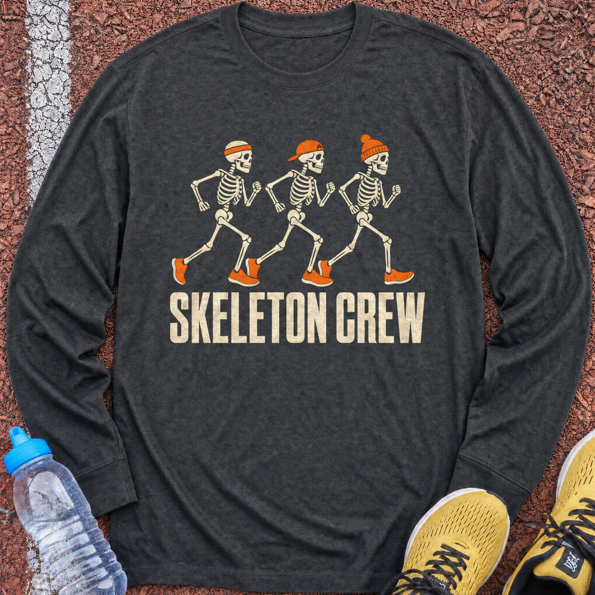 Skeleton Crew Long Sleeve - Dark Heather