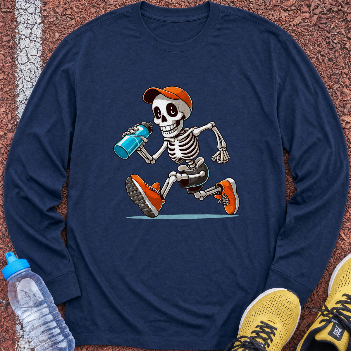 Skeleton Long Sleeve - Navy