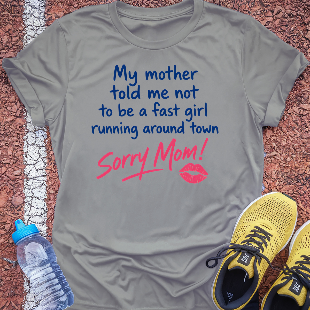 Sorry Mom T-Shirt - Sport Grey