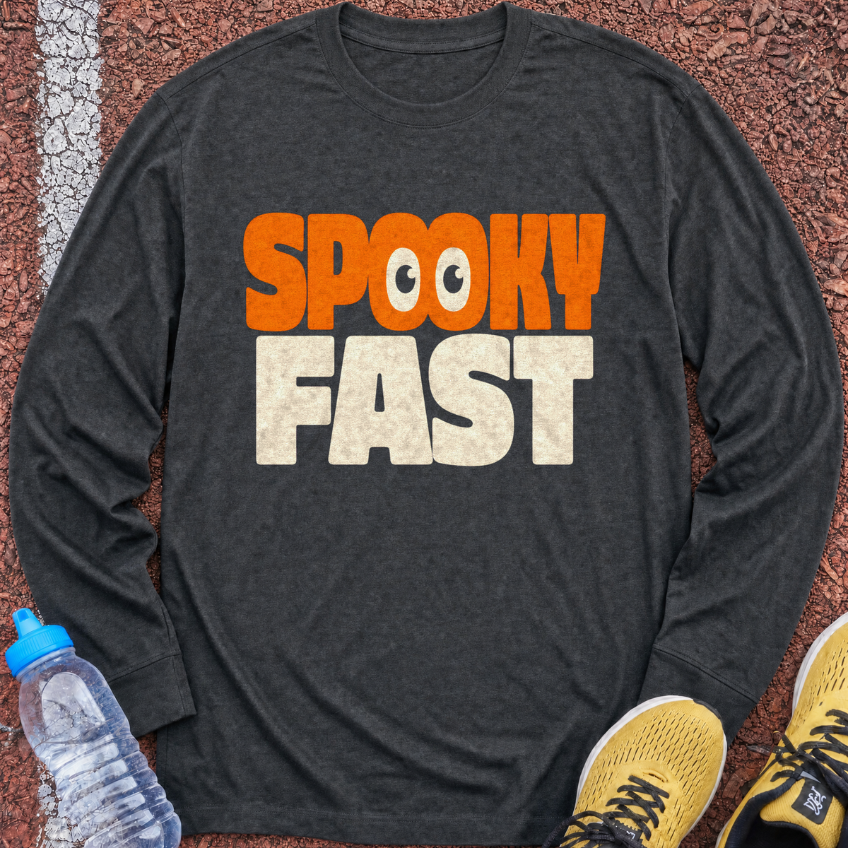 Spooky Fast Long Sleeve - Dark Heather