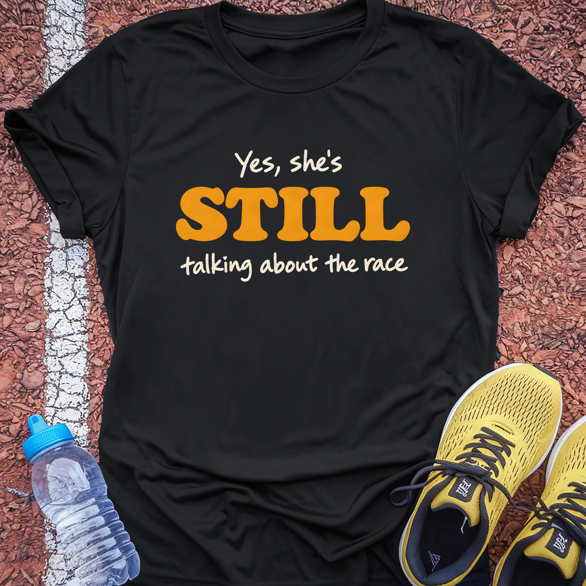 Still Talking About The Race Tech Tee - Black