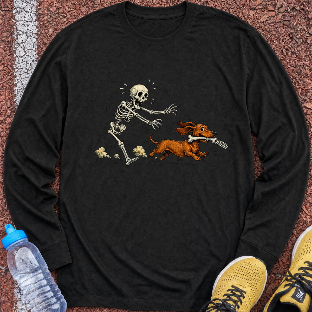 Stop! Long Sleeve - Black