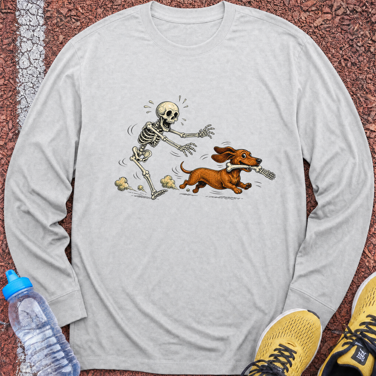 Stop! Long Sleeve - Ash