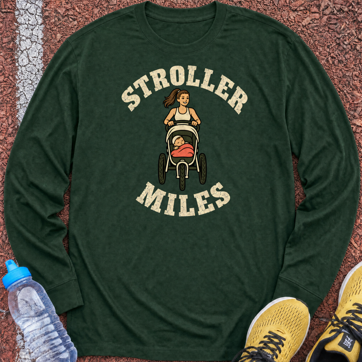 Stroller Miles Long Sleeve - Forest Green