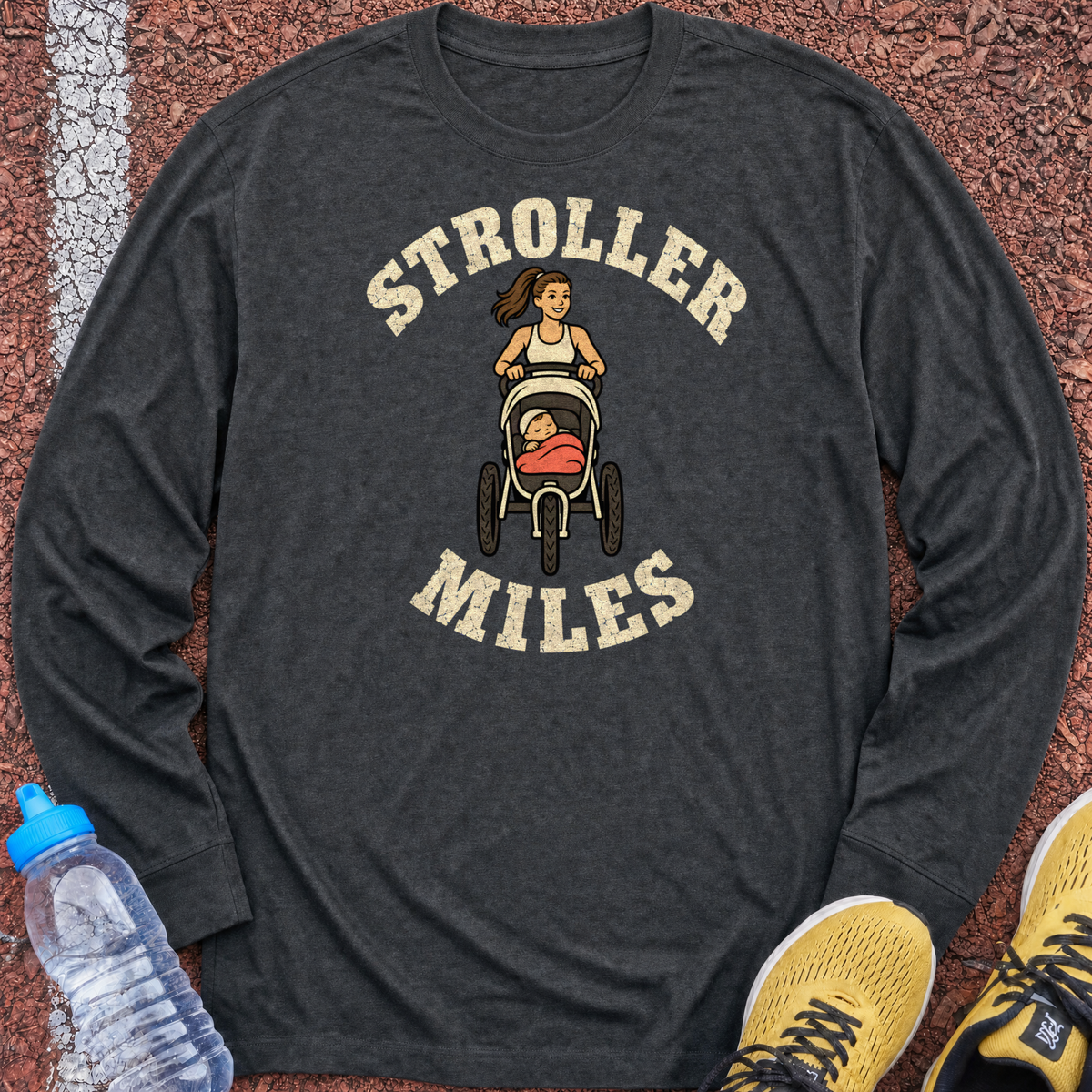 Stroller Miles Long Sleeve - Dark Heather