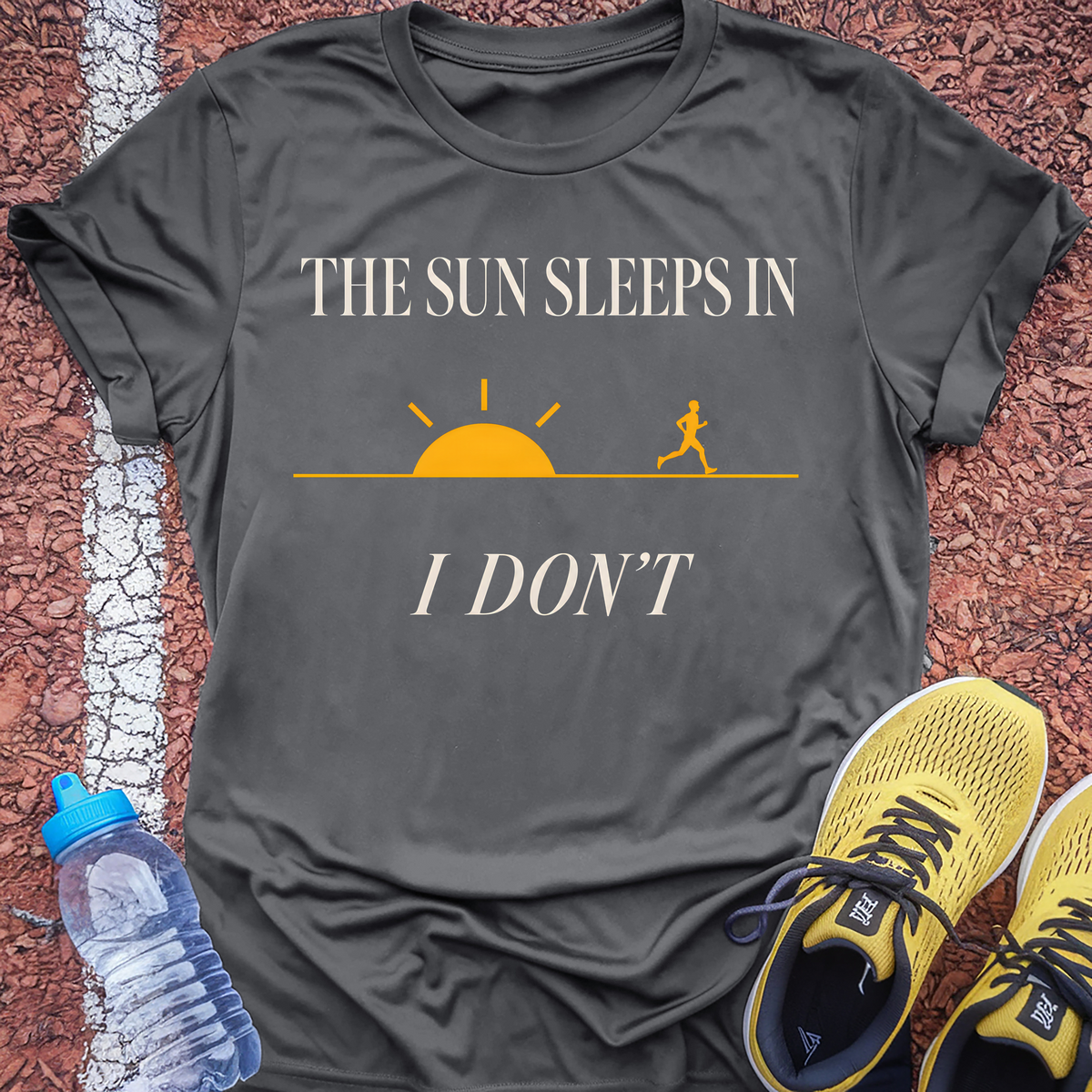 The Sun Sleeps In T-Shirt - Charcoal