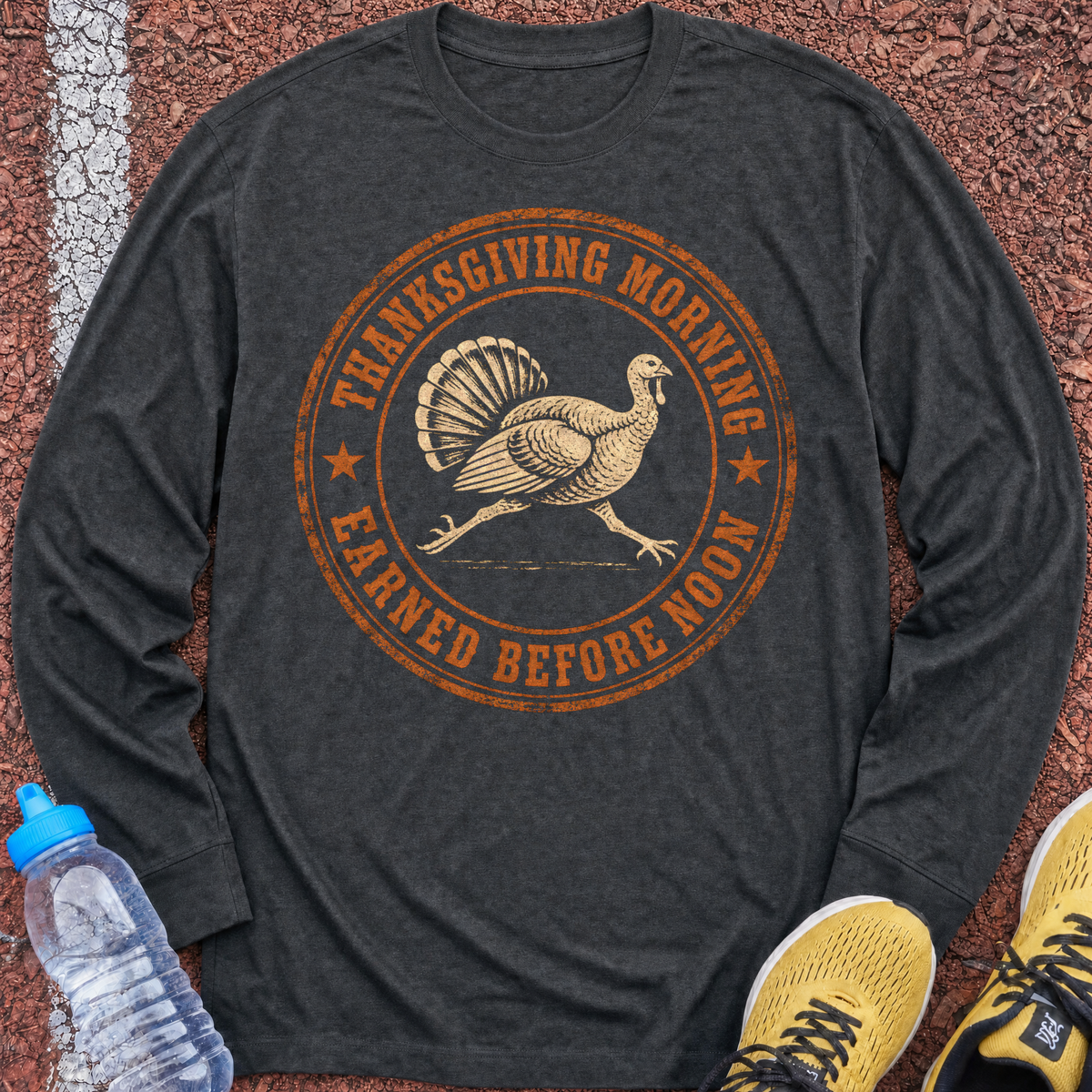 Thanksgiving Morning Long Sleeve - Dark Heather